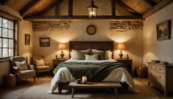 Nuit douillette dans une chambre authentique